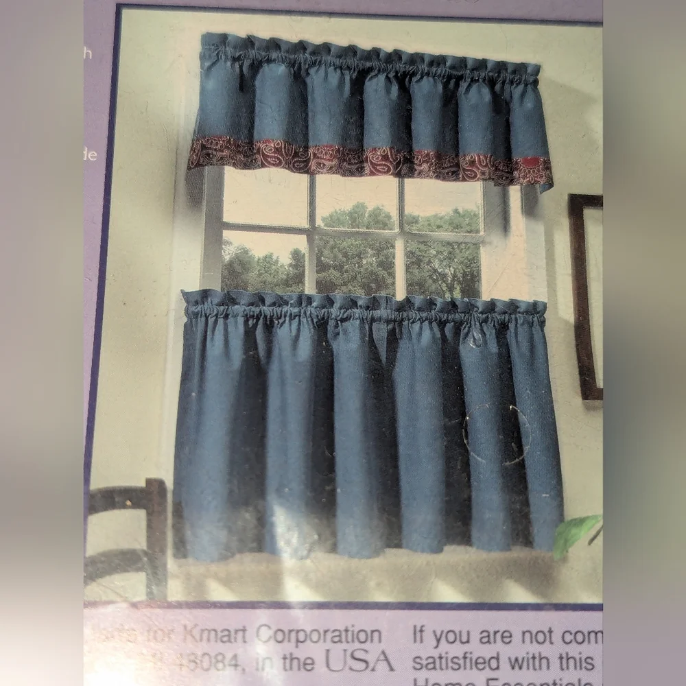 Vintage Home Essentials Tailored Valance Bandana Style